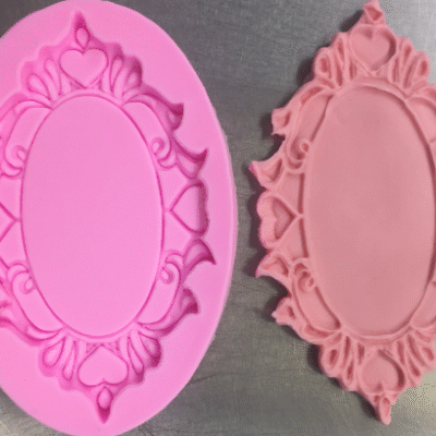 Hearts and Swirls Plaque Silicone Mold 104