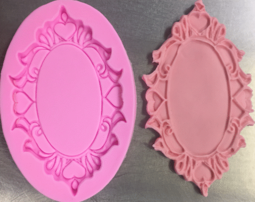 Hearts and Swirls Plaque Silicone Mold 104