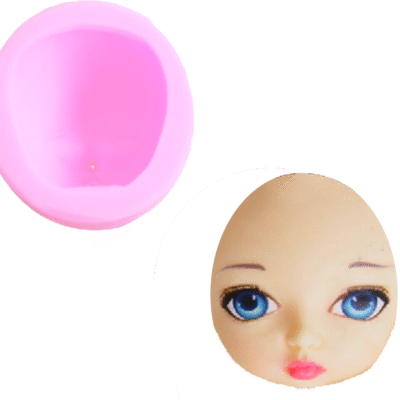 3D Doll Face/Head Silicone Mold