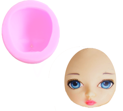 3D Doll Face/Head Silicone Mold