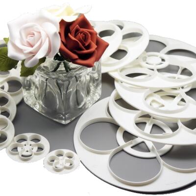 Rose Blossoms Variety Sizes Cutter Set