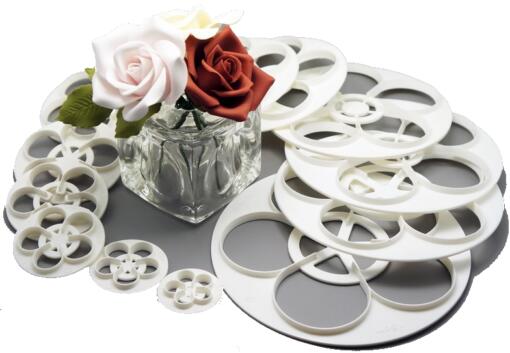 Rose Blossoms Variety Sizes Cutter Set