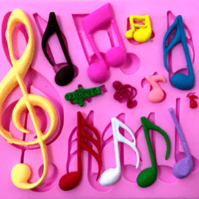 Music Notes Silicone Mold