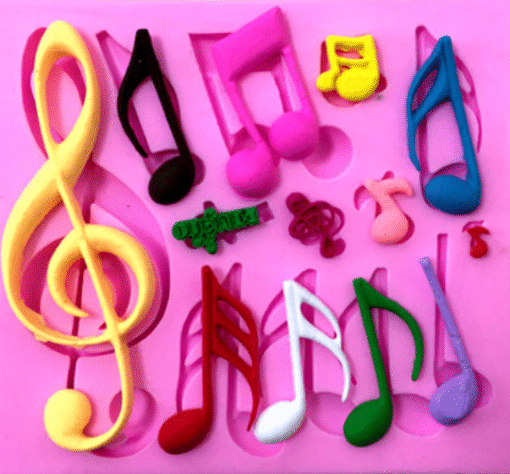 Music Notes Silicone Mold