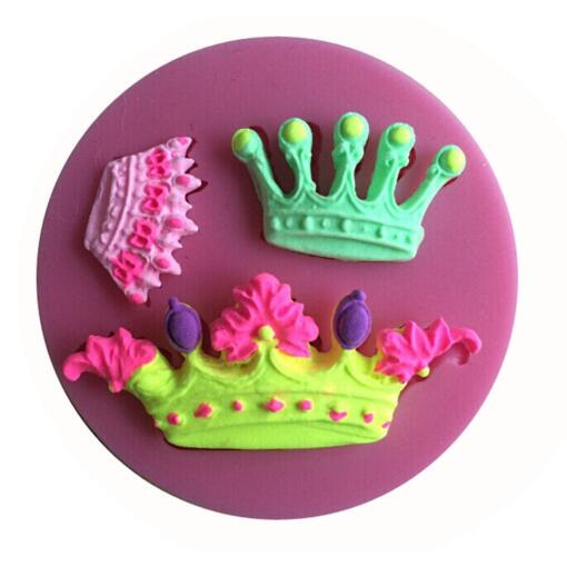 Detailed Royal Crowns Trio Silicone Mold