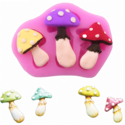 Mushroom Trio Silicone Mold