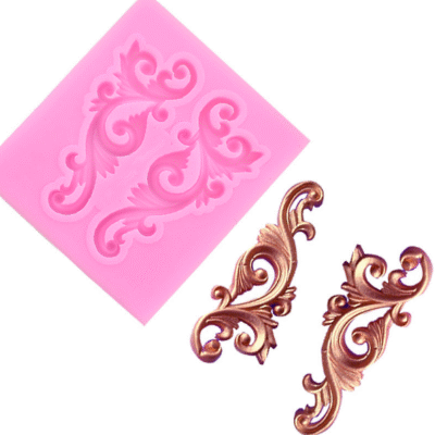 Silicone Mold Decorative Set Scroll #107