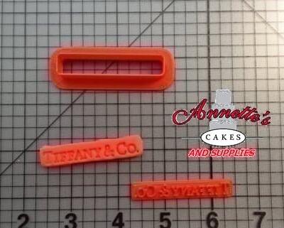 High Fashion T Cookie Cutter and Stamp 3 inch