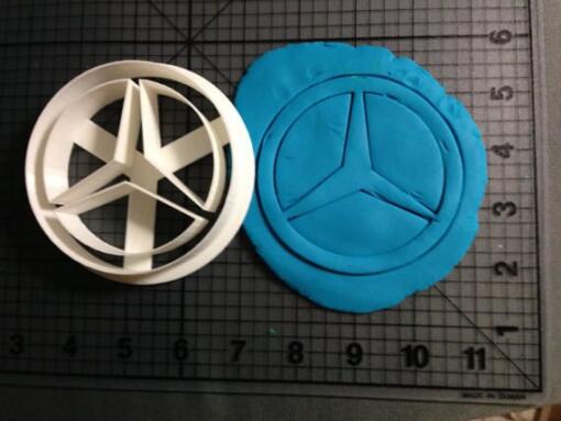 Mercedes Logo Cookie Cutter Set 2 inch