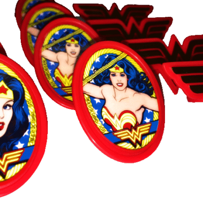 Classic Wonder Woman Cupcake Rings
