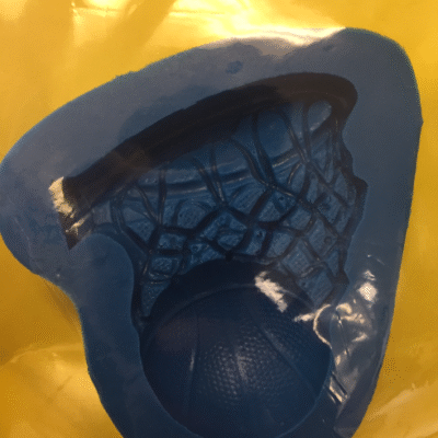 Basketball with Hoop Silicone Mold