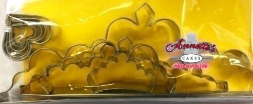 Tiara Crown Hearts Quad Cutter Set is shown