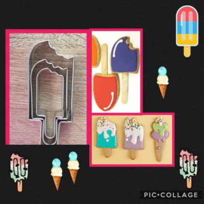 M Bitten Ice Cream Popsicles Cutters Set
