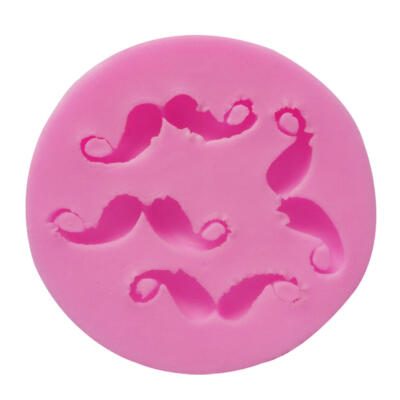 Four Pad Mini Mustache Silicone Mold