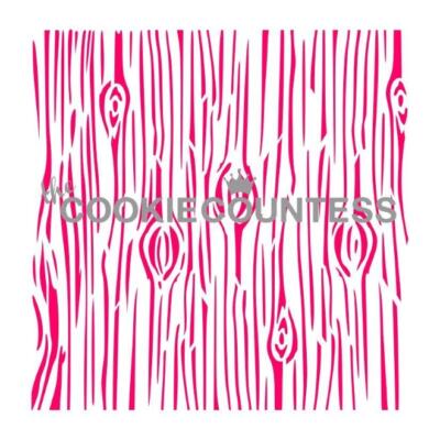Wood Grain Knots Cookie Stencil