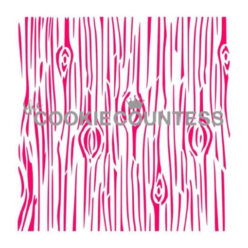 Wood Grain Knots Cookie Stencil