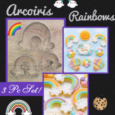 M Rainbows with Clouds Cutter Set