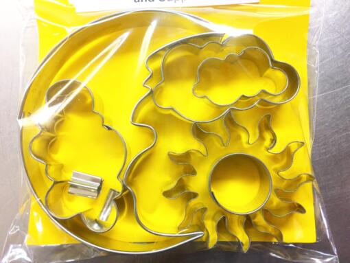 Moon, Sun, Clouds, Stars Cutter Set