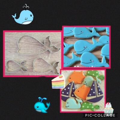 M Whale Outline Cutter Set