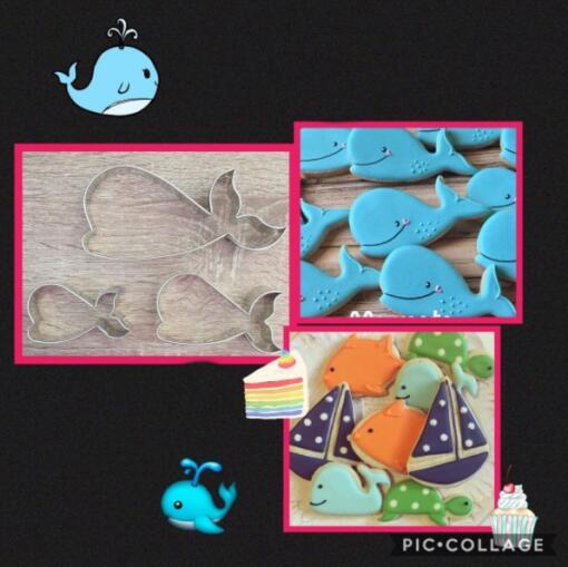 M Whale Outline Cutter Set