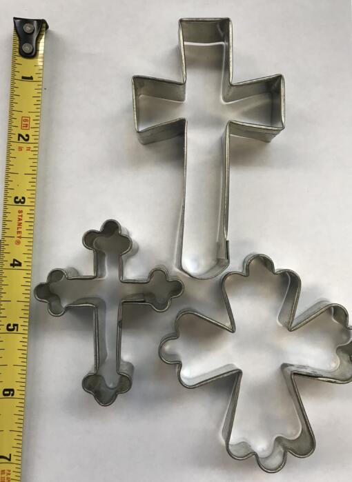 M  Set of 3 Cross Cookie Cutter