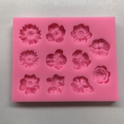 11pc Silicone Mold Floral Set