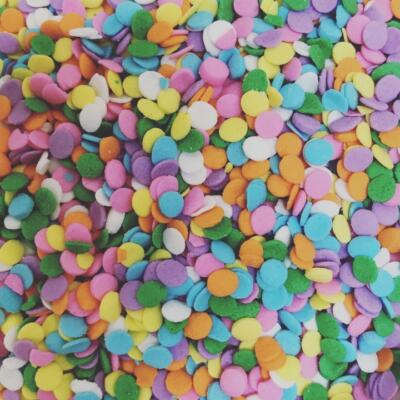 Image shows large sequins deocrations