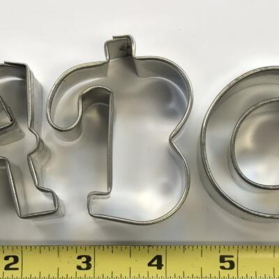M Funky  Alphabet Cutter Set