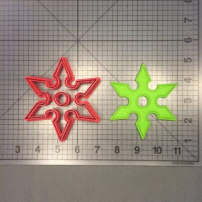 Ninja Star 102 Cookie Cutter 2" is shown along with intended result