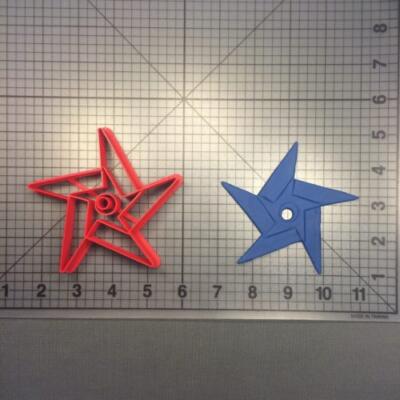 Ninja Star 101 2" Cookie Cutter is shown along with intended result.