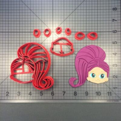 Shimmer and Shine - Shimmer cutter set is shown along with intended result.