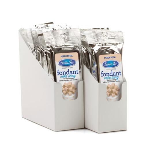 4 oz Package Satin Ice Fondant Peach
