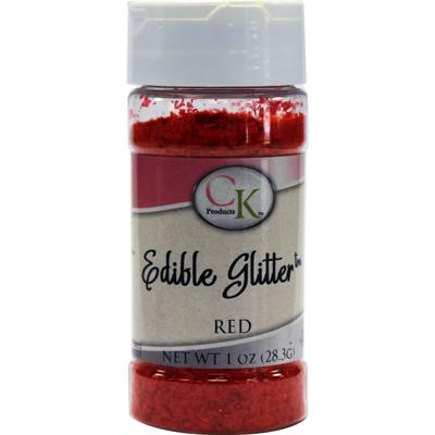 Red Edible Glitter 1 ounce