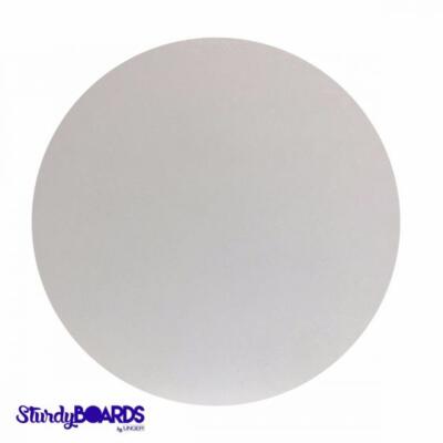 12" White Round Sturdy Board