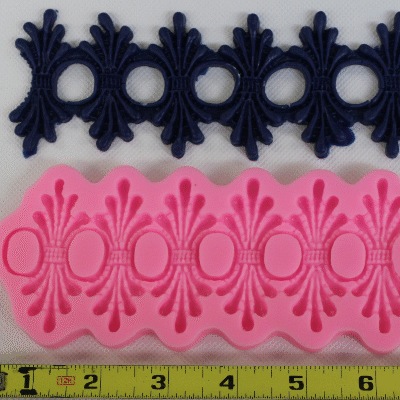 Vintage Victorian Border Silicone Mold
