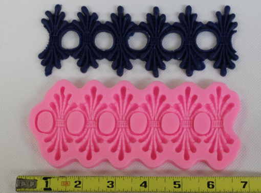 Vintage Victorian Border Silicone Mold