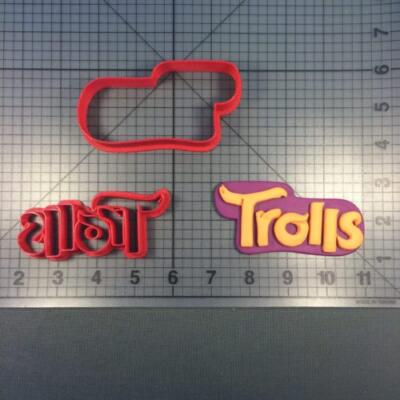 Trolls Logo Cookie Cutter 4 inch
