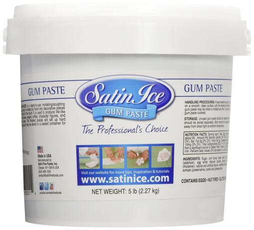 5 lb White Satin Ice Gumpaste