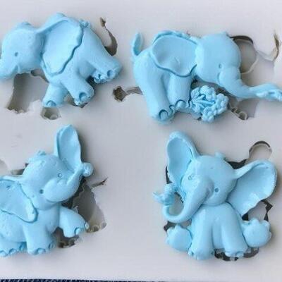 4 Small Elephant Molds