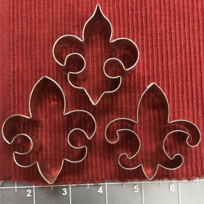 Set of 3 Fleur de Lis Cutters