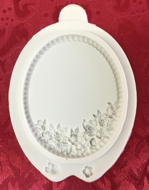Oval Silicone Frame 101 with Flowers