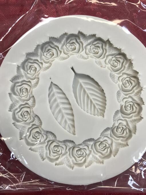 Rose Wreath and leaves Mold