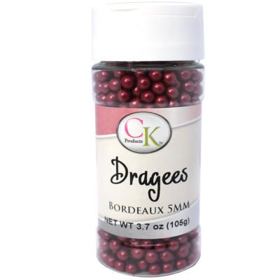 Metalic Dragees - Bordeaux 5mm