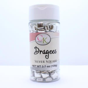 Silver Square Dragees